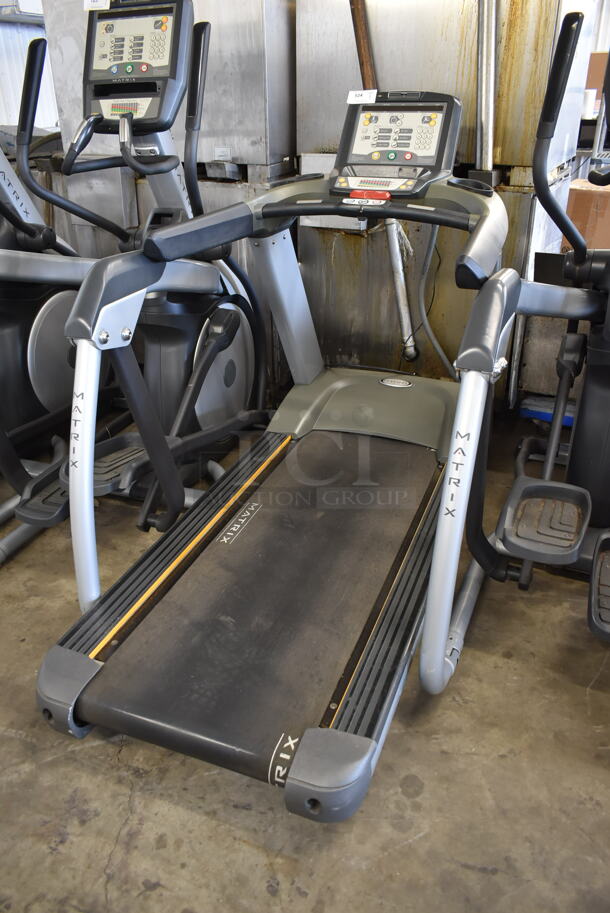 Matrix Ultimate Deck Commercial Floor Style Treadmill. Tested and Working! - Image 1 of 6