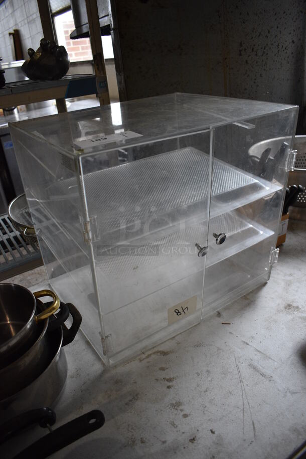 Clear Poly Countertop Dry Display Case. 19x17x18 - Image 3 of 4