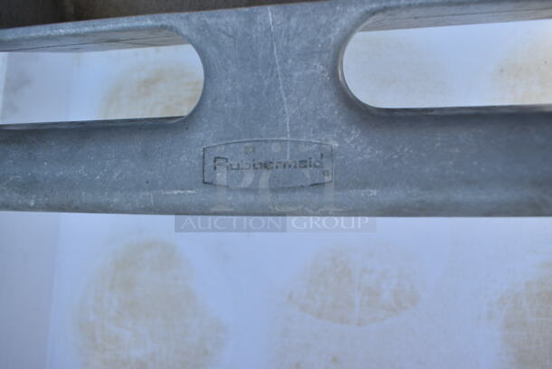 Gray Poly 2 Tier Cart on Commercial Casters.  - Image 5 of 5