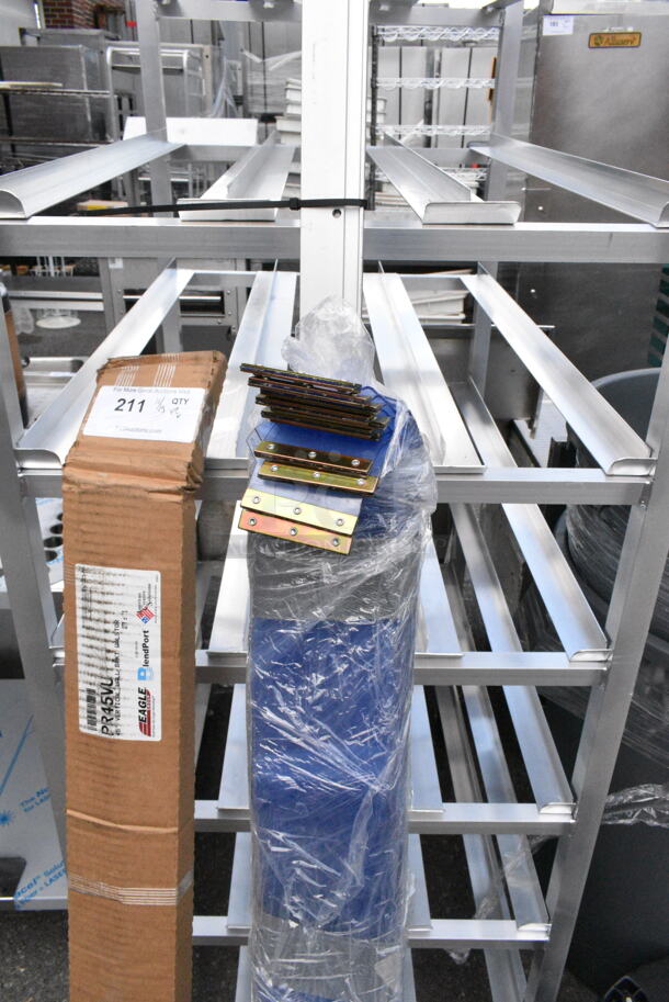 2 BRAND NEW!  Items Including Eagle PR45VU Vertical Wall Upright and Poly Strips. 2 Times Your Bid! - Image 3 of 5