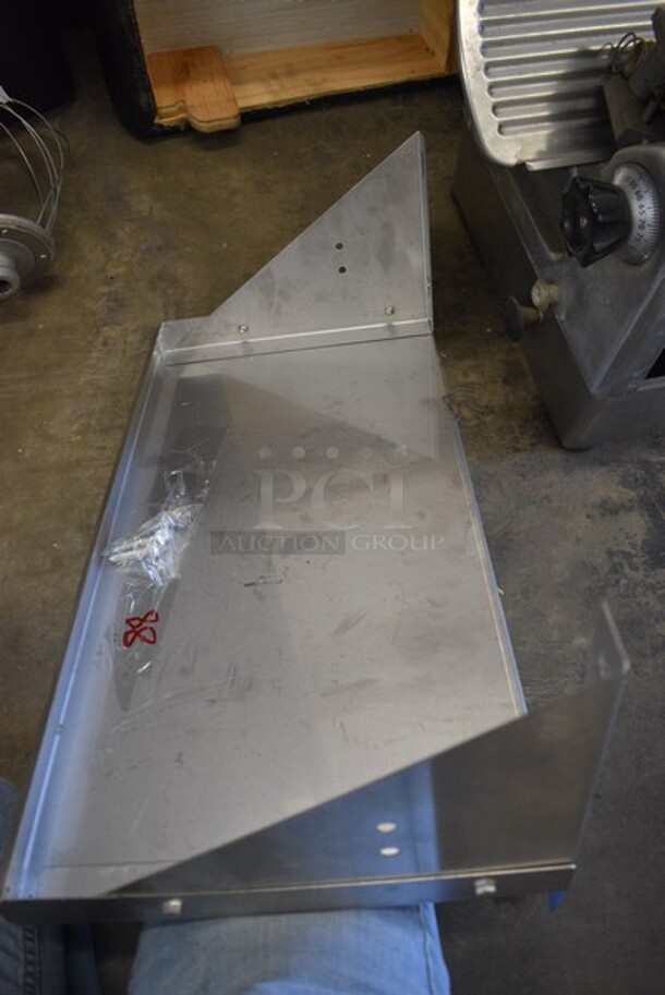 Metal Commercial Shelf w/ Back Splash. 24x12x9.5. - Image 3 of 3