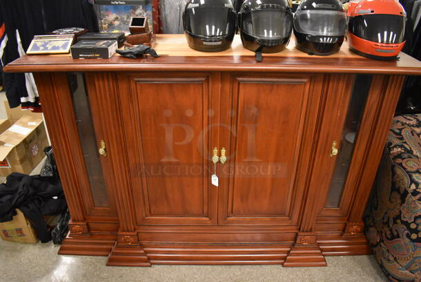 Wooden 4 Door Cabinet.  - Image 1 of 9