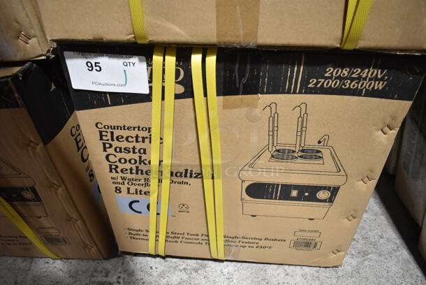 BRAND NEW IN BOX! Avantco 177PC201 Stainless Steel Commercial Countertop Electric Powered Pasta Cooker. 208/240 Volts, 1 Phase. - Image 2 of 3