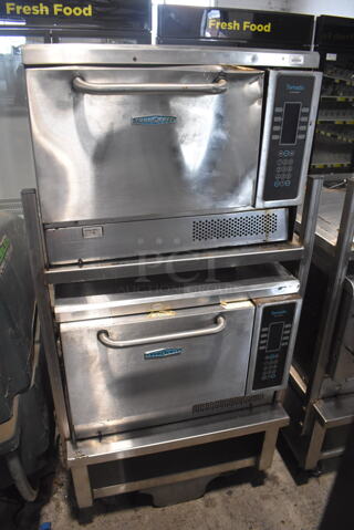 TurboChef NGC Commercial Stainless Steel Double Stack Convection Oven on Mobile Cart. 208-240 V. 2 Times Your Bid! 