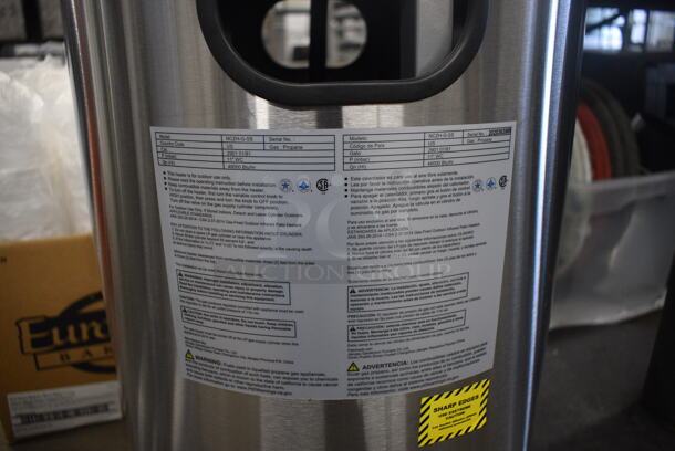 Hampton Bay Model NCZH-G-SS Metal Commercial Floor Style Propane Gas Patio Heater. 48,000 BTU. 32x32x89 - Image 4 of 5