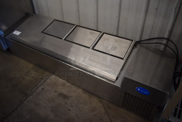 Randell CR9067 Stainless Steel Commercial Countertop Refrigerated Rail. 115 Volts, 1 Phase. 66.5x17x14. Tested and Working!