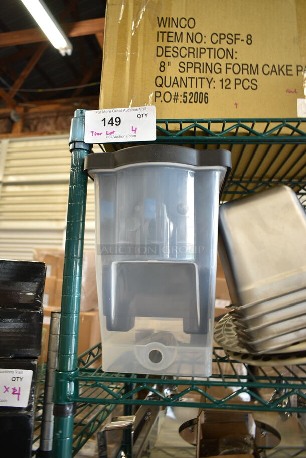 Two Tier Lot of BRAND NEW SCRATCH AND DENT! Items Including Steelton 712B5530D Stainless Steel Double Tier Speed Rail - 30", Clear Poly Beverage Holder Dispenser, Stainless Steel Drop In Bins, Oval Plates, Cutting Boards. - Image 3 of 10