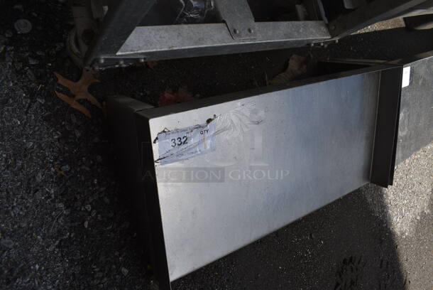 Stainless Steel Commercial Wall Mount Shelf w/ Brackets. 24x12x8 - Image 3 of 4