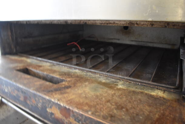 3 Stainless Steel Single Deck Electric Powered Bakery Pizza Ovens on Metal Legs. 220 Volts. 56x39x65. 3 Times Your Bid! - Image 7 of 10