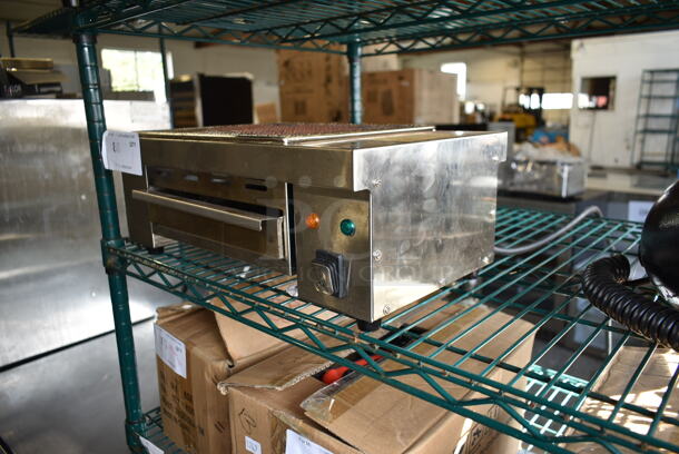 2023 Hoocoo IBG-18 Stainless Steel Commercial Countertop Electric Powered Barbecue BBQ Grill. 110 Volts, 1 Phase. Tested and Working! - Image 2 of 5