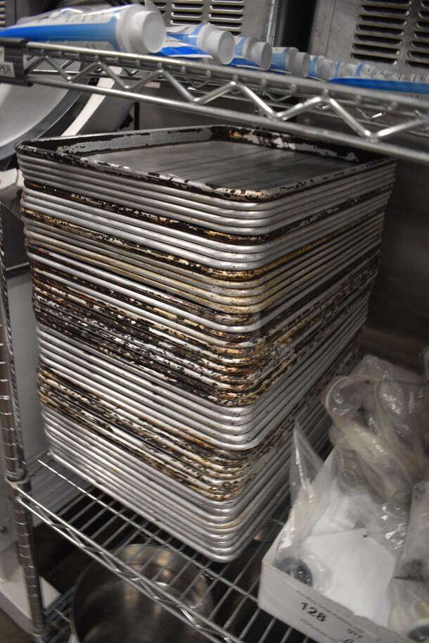 46 Metal Half Size Baking Pans. 13x18x1. 46 Times Your Bid! - Image 2 of 3