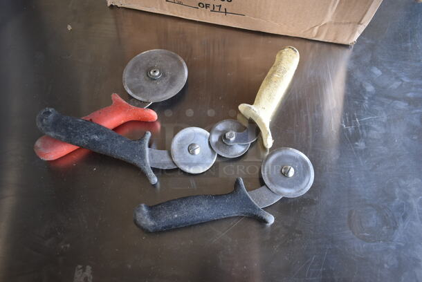 70 SHARPENED Stainless Steel Pizza Pie Cutters. 70 Times Your Bid! - Image 3 of 3