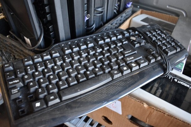 ALL ONE MONEY! Lot of 17 Various Computer Keyboards. Includes 18x1.5x7. - Image 2 of 2