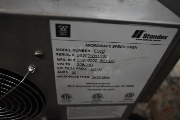 BRAND NEW SCRATCH AND DENT! 2018 Bakers Pride E300 Stainless Steel Commercial Countertop Electric Powered Rapid Cook Microwave Oven. 208/240 Volts.  - Image 6 of 6