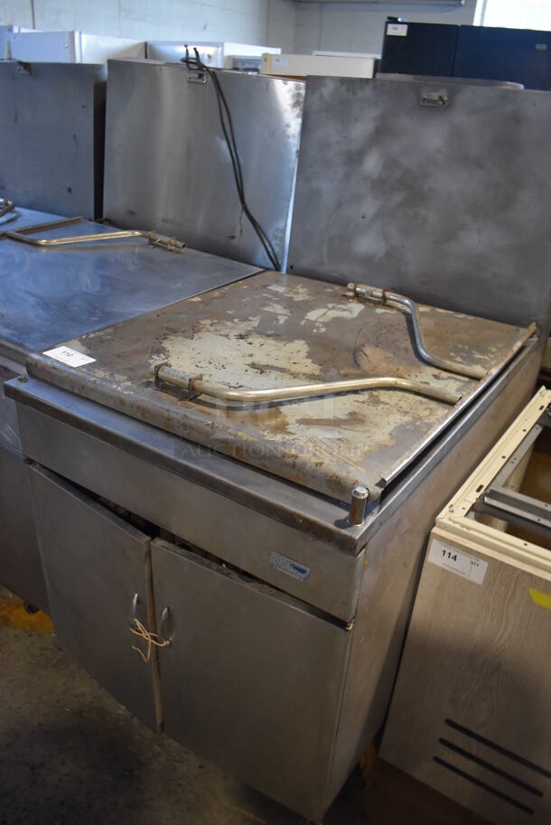 Pitco Frialator 24 P Stainless Steel Commercial Natural Gas Powered Donut Fryer. 29x43x56 - Image 2 of 8