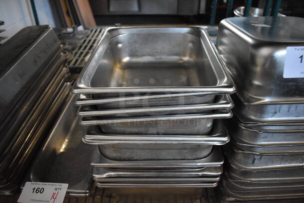 23 Stainless Steel 1/2 Size Drop In Bins. 1/2x4. 23 Times Your Bid!