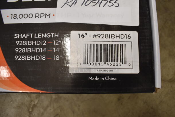 BRAND NEW SCRATCH AND DENT! AvaMix 928IBHD16 Stainless Steel Commercial 16" Shaft Immersion Blender. 120 Volts, 1 Phase. Tested and Working! - Image 7 of 8