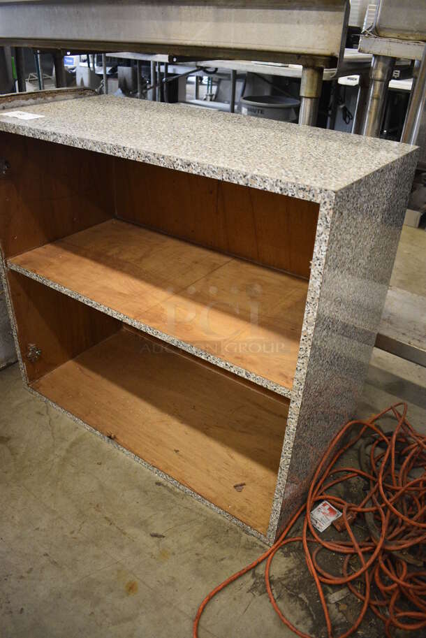 Stone Pattern Book Shelf. 33.5x16x30 - Image 2 of 3
