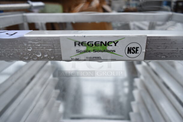 BRAND NEW SCRATCH AND DENT! Regency 600UPR8EL 8 Pan End Load Aluminum Undercounter Bun / Sheet Pan Rack - Image 5 of 5