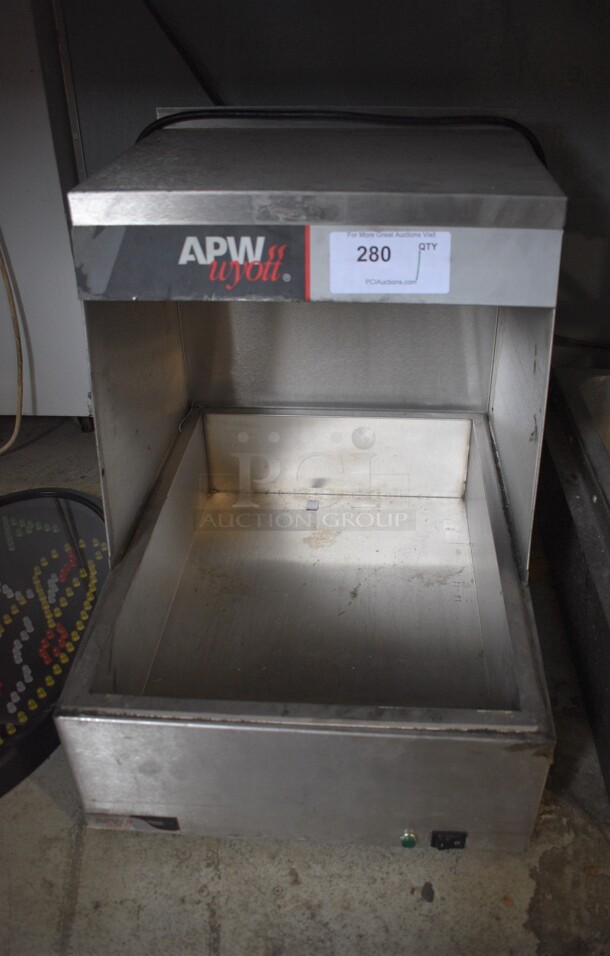 APW Wyott Stainless Steel Commercial Countertop Dumping Station. 17x23x24. Tested and Working!