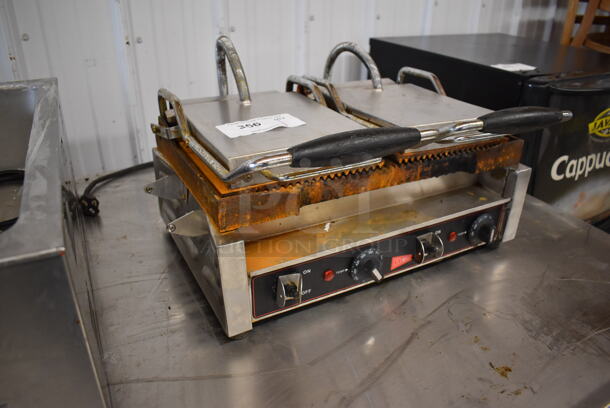 Cecilware SG-2LG Stainless Steel Commercial Countertop Electric Powered Panini Press. 250 Volts. 23x18x11 - Image 3 of 7
