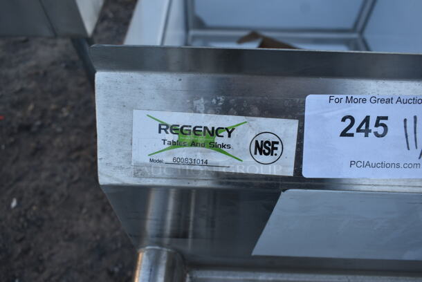 BRAND NEW SCRATCH AND DENT! Regency 600S31014 Stainless Steel Commercial 3 Bay Sink. Bays 10x14.  - Image 4 of 6
