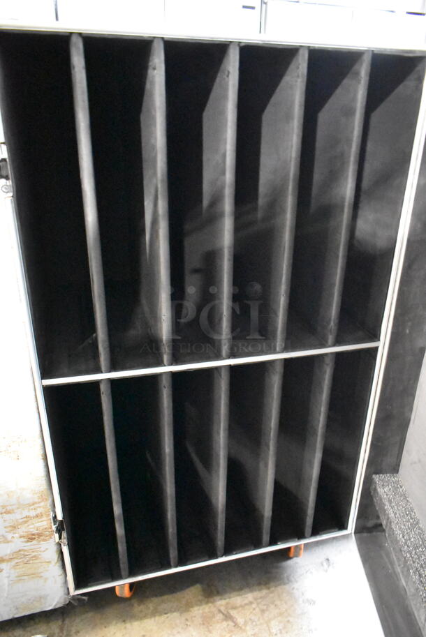 New Image Entertainment NIE Black Metal Hard Case on Commercial Casters. - Image 3 of 4