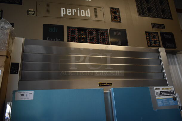 BRAND NEW SCRATCH AND DENT! 2023 Traulsen G20010 Stainless Steel Commercial 2 Door Reach In Cooler w/ Poly Coated Racks. 115 Volts, 1 Phase. Tested and Working! - Image 3 of 8