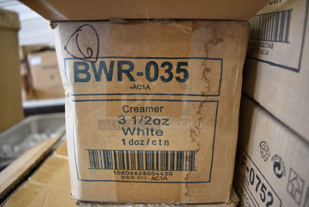 30 BRAND NEW IN BOX! Tuxton BWR-035 White Ceramic Creamer Pitchers. 3.5x3x3. 30 Times Your Bid! - Image 3 of 3