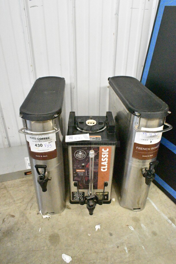 3 Various Items Including 2 Iced Tea Beverage Holder Dispenser and 1 Coffee Server Satellite. 3 Times Your Bid!  - Image 1 of 12