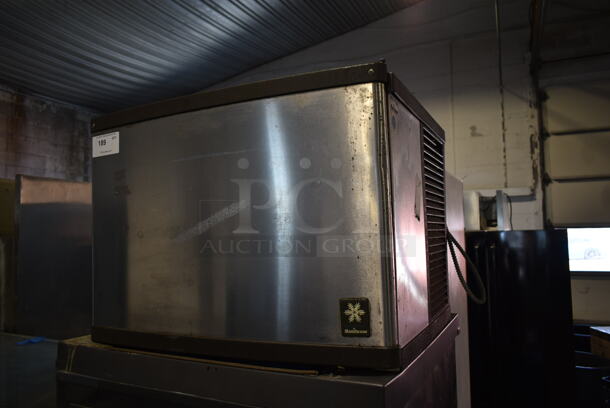 Manitowoc QD0453W Stainless Steel Commercial Ice Machine Head on Follett SG700S-30 Commercial Ice Bin. 115 Volts, 1 Phase.  - Image 3 of 8