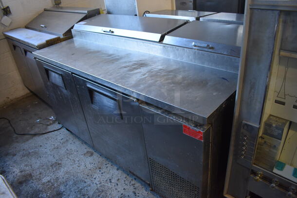 True Model TPP-67 Stainless Steel Commercial Pizza Prep Table on Commercial Casters. 115 Volts, 1 Phase. 67.5x32.5x42. Tested and Working! - Image 3 of 9