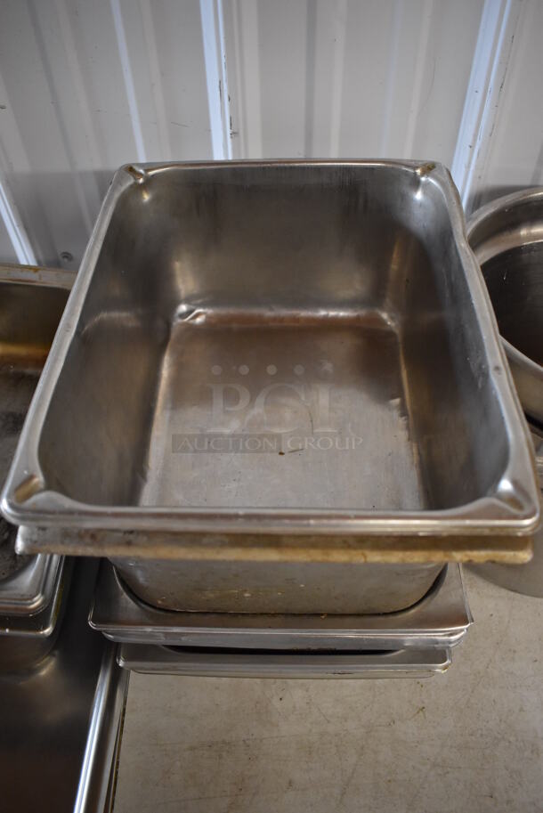 ALL ONE MONEY! Lot of Various Metal Items Including Cylindrical Drop In Bins and Stainless Steel Drop In Bins - Image 7 of 9