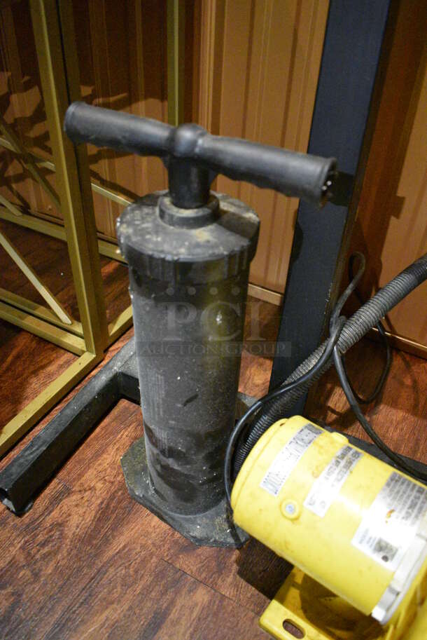 ALL ONE MONEY! Lot of 3 Various Items; Stand, Pump and Air Pump. Includes 22x20x43. (bar) - Image 4 of 4