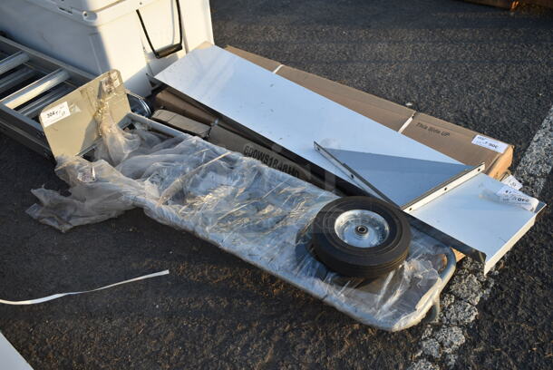 Lavex 503HDTH600GR 600 lb. Gray Hand Truck With 10" Solid Rubber Wheels - Image 3 of 5