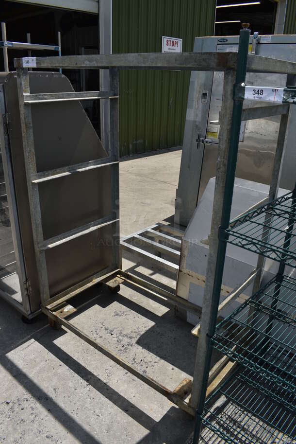 Metal Cart on Commercial Casters. 43x24.5x59.5