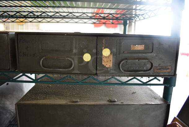 4 Green Metal 2 Drawer Units. 16x24x4. 4 Times Your Bid!