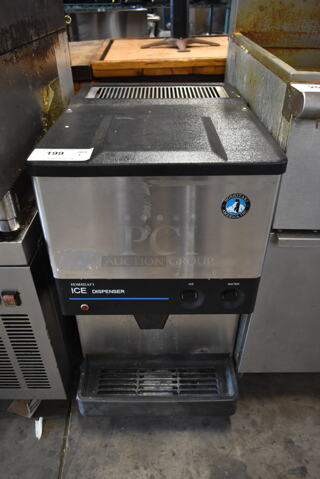 Hoshizaki Stainless Steel Commercial Countertop Ice Dispenser.