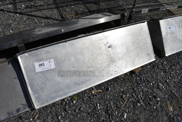 Metal Shelf w/ Wall Mount Brackets. 36x12x13 - Image 1 of 3