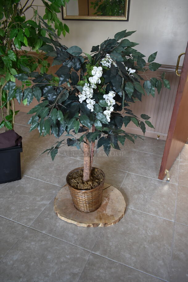 ALL ONE MONEY! ROOM LOT of Various Items Including Fake Plants, Table and Mirror. BUYER MUST REMOVE. (front hallway) - Image 9 of 11