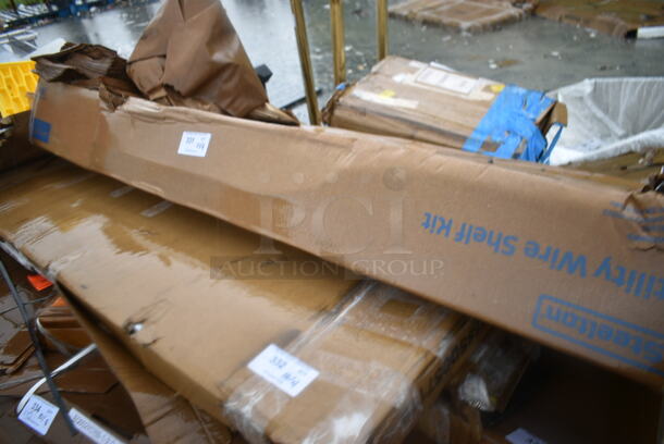 BRAND NEW SCRATCH AND DENT! Steelton 465C2472KE5 24" x 72" NSF Chrome 5-Shelf Kit with 72" Posts. May Be Missing Pieces.  - Image 2 of 3