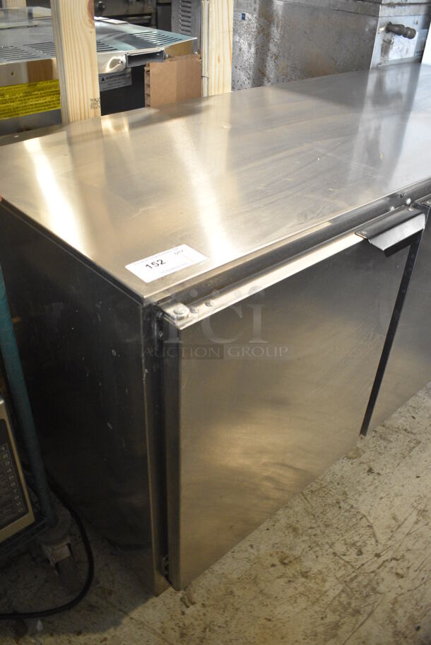 Beverage Air Model UCR72AY-23 Stainless Steel Commercial 3 Door Undercounter Cooler on Commercial Casters. 115 Volts, 1 Phase. 72x30.5x31.5. Tested and Powers On But Does Not Get Cold - Image 3 of 7