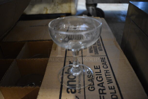 24 BRAND NEW! Champagne Glasses. 3.5x3.5x4.5. 24 Times Your Bid!