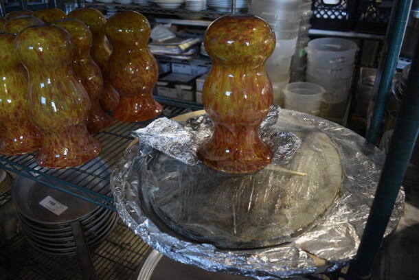 ALL ONE MONEY! Lot of 3 Tiers of Various Items Including Dishes, Metal Pots - Image 2 of 9