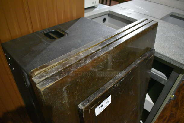 4 Various Wood Pattern Tabletops. 48x30x1, 42x24x1. 4 Times Your Bid! - Image 3 of 3