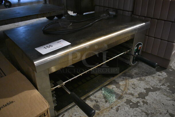 HT-936 Stainless Steel Commercial Countertop Electric Powered Hanging Salamander Cheese Melter. 110 Volts, 1 Phase. 24x12x11. Tested and Working! - Image 4 of 7