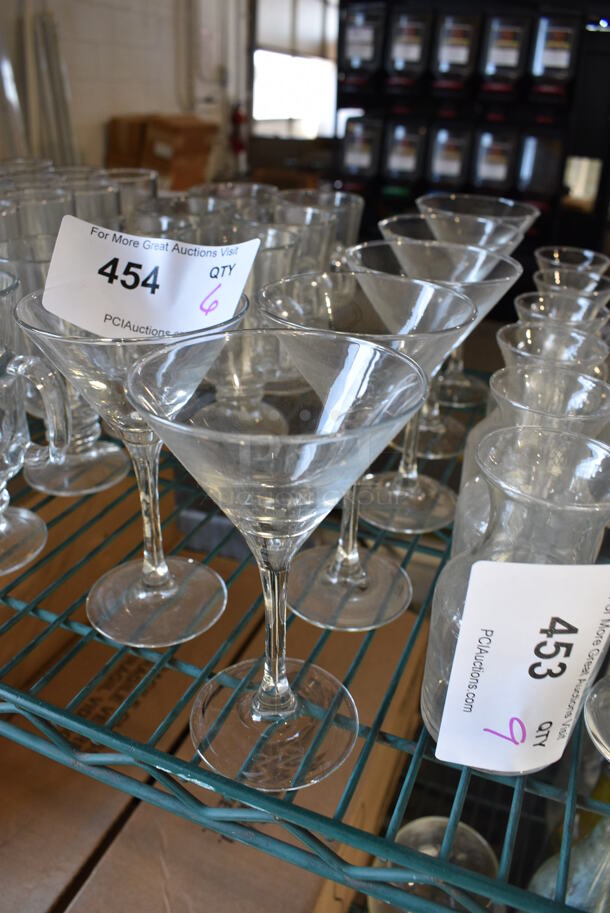 6 Martini Glasses. 3.5x3.5x6. 6 Times Your Bid! - Image 3 of 3