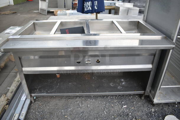 Stainless Steel Commercial Steam Table w/ Under Shelf.  - Image 1 of 4