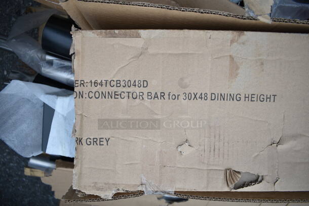 6 BRAND NEW SCRATCH AND DENT! Items Including Chrome Finish Wire Shelves, Metal Legs, Brown Paper Bags, 164TCB3048D Connector Bars, 600CBWT3096 Regency Cross Brace for 30" x 96" Work Tables and Table Base Columns. 6 Times Your Bid! - Image 5 of 8