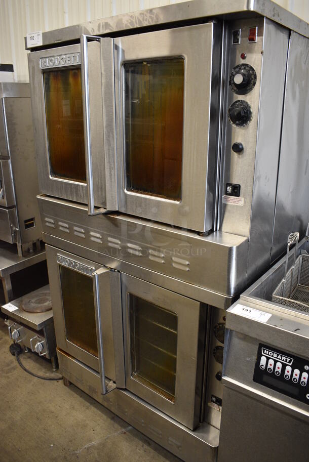 2 Blodgett Stainless Steel Commercial Natural Gas Powered Full Size Convection Ovens w/ View Through Doors, Metal Oven Racks and Thermostatic Controls. 38.5x41x67.5. 2 Times Your Bid! - Image 2 of 6